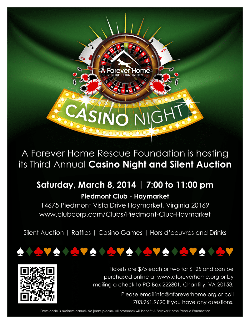 Casino Night 2014 Flyer